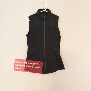 Lululemon women's size 6(S/M) black winter vest